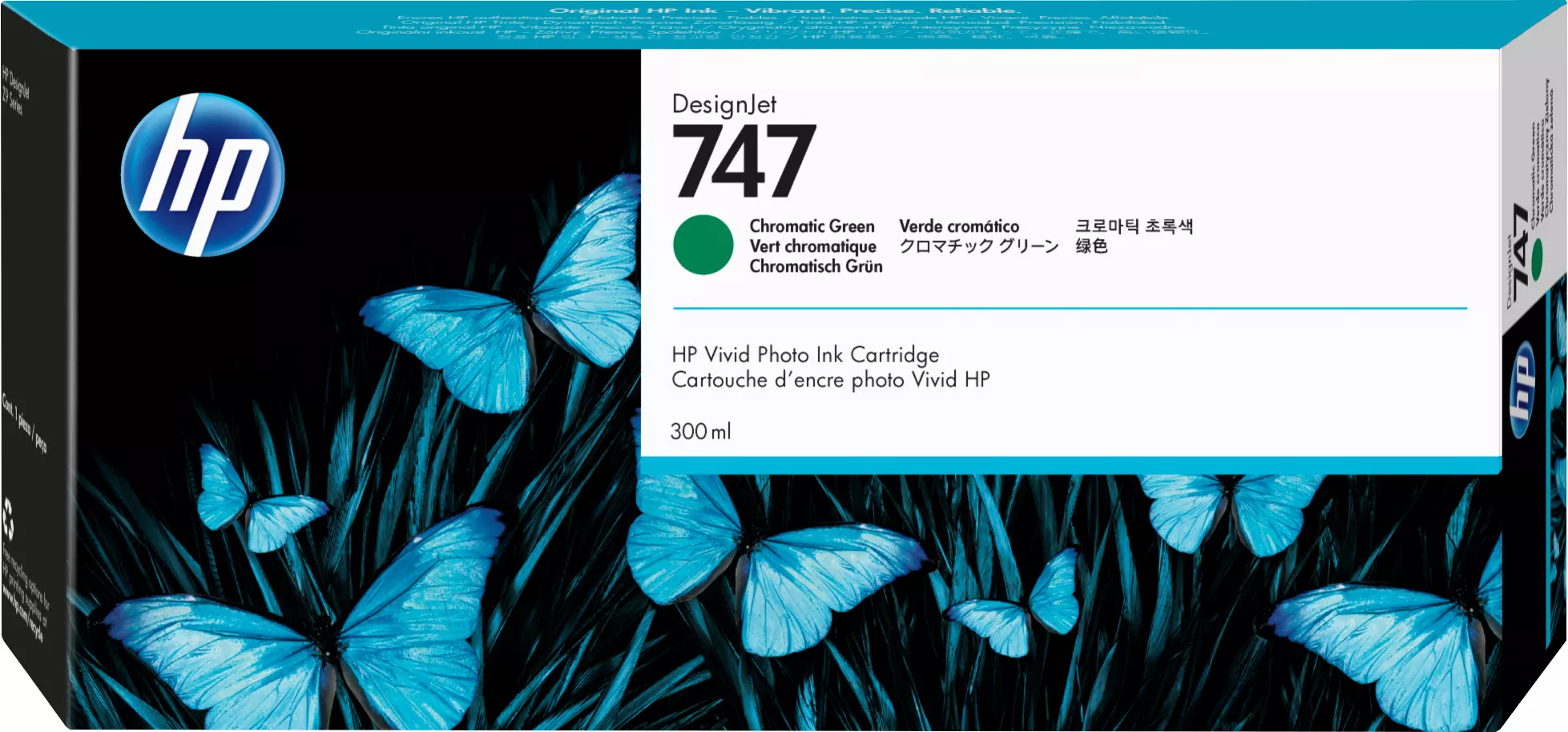 Vente HP 747 300-ml Chromatic Green Ink Cartridge HP au meilleur prix - visuel 2