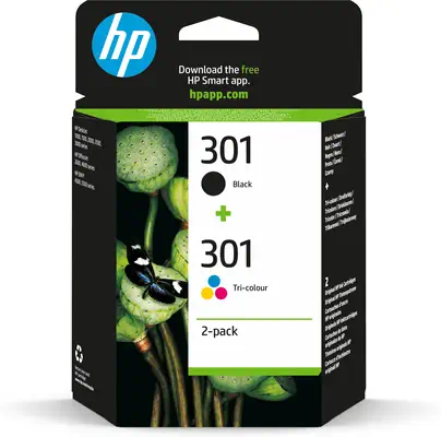 301 pack de 2 cartouches d'encre noir/trois couleurs authentiques - HP - Cartouches d'encre - visuel 9