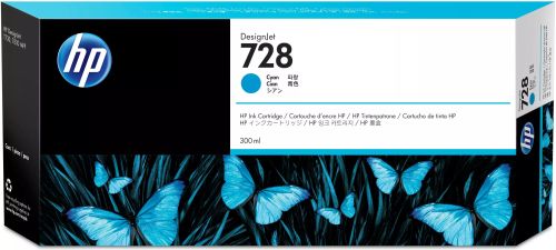 Achat Autres consommables HP 728 original 300-ml Cyan Ink cartridge F9K17A