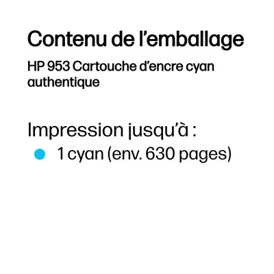 HP 953 Cartouche d’encre cyan authentique - Cartouches d'encre - visuel 3