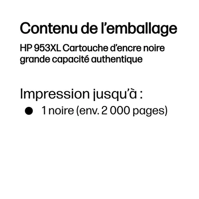 953XL Cartouche d’encre noire grande capacité authentique - HP - Cartouches d'encre - visuel 3