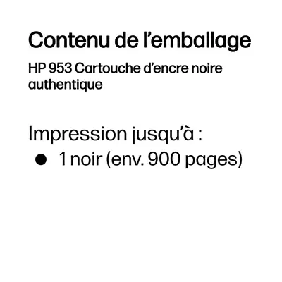 HP 953 Cartouche d’encre noire authentique - Cartouches d'encre - visuel 3