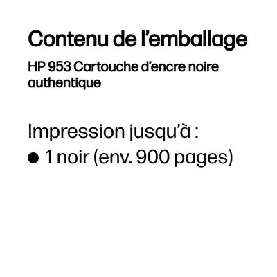 HP 953 Cartouche d’encre noire authentique - Cartouches d'encre - visuel 5