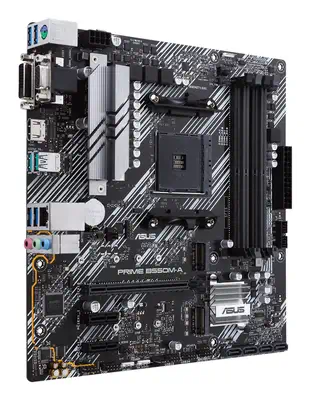 ASUS PRIME B550M-A AMD B550 Emplacement AM4 micro ATX - Asus - Carte mère - visuel 1