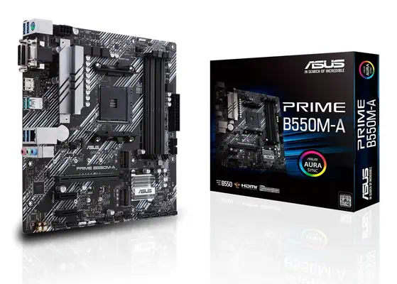 ASUS PRIME B550M-A AMD B550 Emplacement AM4 micro ATX - Asus - Carte mère - visuel 6