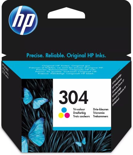 Revendeur officiel Cartouches d'encre HP 304 original Ink cartridge N9K05AE 301 Tri-color Blister