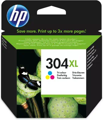 Vente Cartouches d'encre HP 304XL original Tri-color Ink cartridge N9K07AE UUS