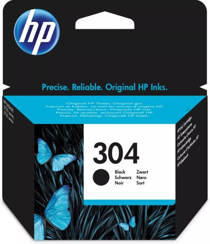 Revendeur officiel HP 304 original Black Ink cartridge N9K06AE UUS