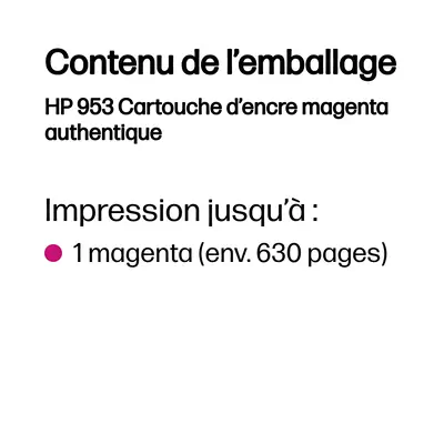 HP 953 Cartouche d’encre magenta authentique - Cartouches d'encre - visuel 5