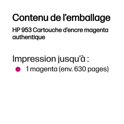 HP 953 Cartouche d’encre magenta authentique - Cartouches d'encre - visuel 3