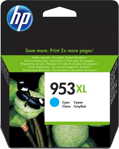 Revendeur officiel Cartouches d'encre HP 953XL original Ink cartridge F6U16AE BGX Cyan 1.600 Pages