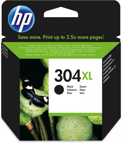Revendeur officiel HP 304XL original Black Ink cartridge N9K08AE UUS