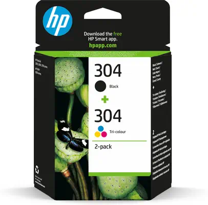 Pack de 2 cartouches authentiques d'encre noire/trois couleurs HP 304 - Cartouches d'encre - visuel 9