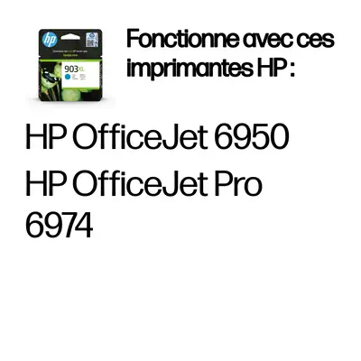903XL Cartouche d’encre cyan grande capacité authentique - HP - Cartouches d'encre - visuel 4