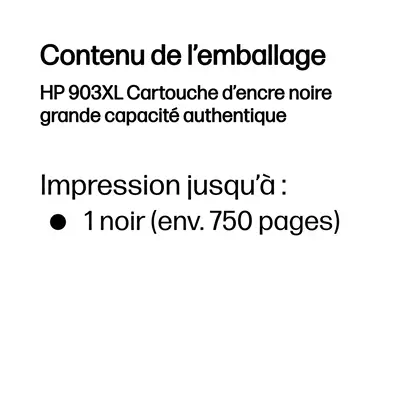 903XL Cartouche d’encre noire grande capacité authentique - HP - Cartouches d'encre - visuel 3
