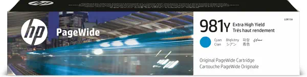 981Y cartouche PageWide Cyan extra grande capacité authentique - HP - Cartouches d'encre - visuel 3