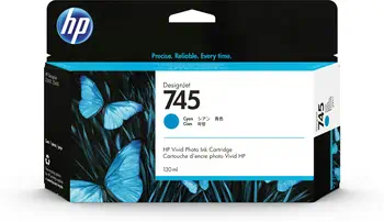 Avis Cartouche d'encre DesignJet HP 745 cyan, 130 ml