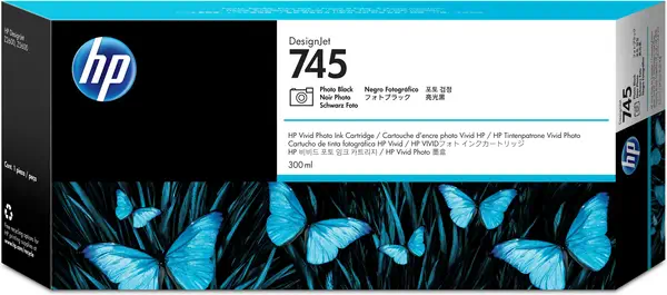 Cartouche d'encre DesignJet HP 745 noir photo, 300 ml - Cartouches d'encre - visuel 10