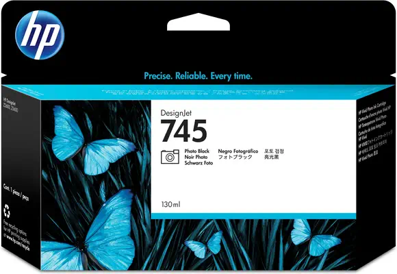 Cartouche d'encre DesignJet HP 745 noir photo, 130 ml - Cartouches d'encre - visuel 1