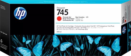 Vente HP 745 original Ink cartridge F9K06A Chromatic Red HP au meilleur prix - visuel 2