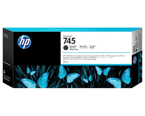 Cartouche d'encre DesignJet HP 745 noir mat, 300 ml - Cartouches d'encre - visuel 1