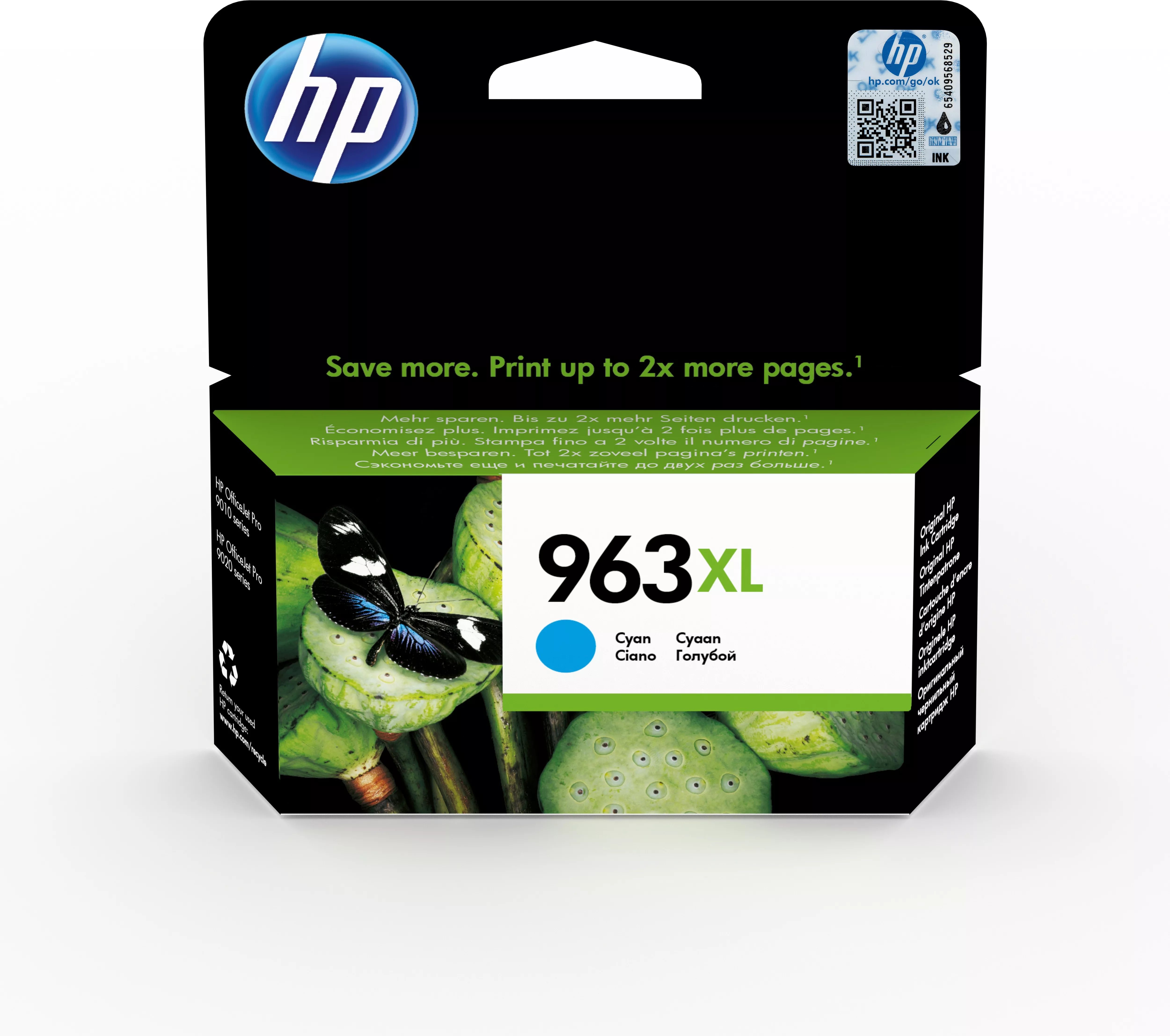 Achat HP 963XL Cartouche d'encre cyan authentique, grande au meilleur prix