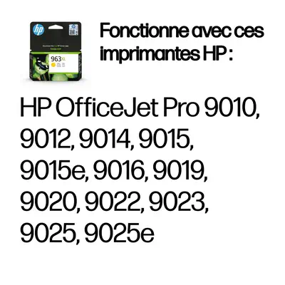 963XL Cartouche d'encre jaune authentique, grande capacité - HP - Cartouches d'encre - visuel 3