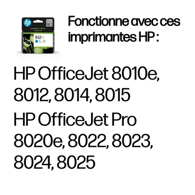 912XL Cartouche d'encre cyan authentique, grande capacité - HP - Cartouches d'encre - visuel 2