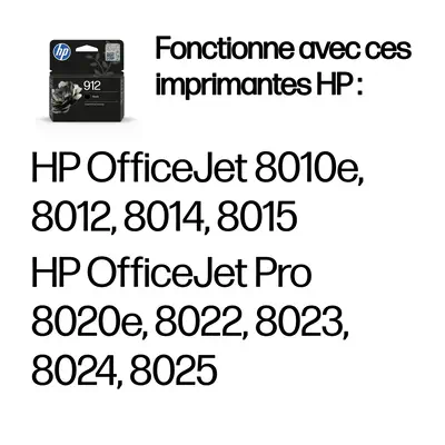 HP 912 Cartouche d'encre noire authentique - Cartouches d'encre - visuel 2