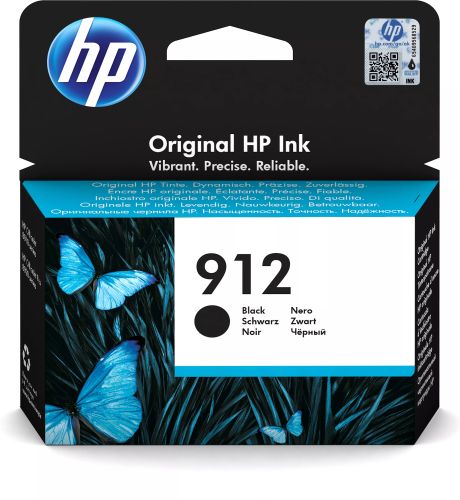 Revendeur officiel Cartouches d'encre HP 912 Black Ink Cartridge