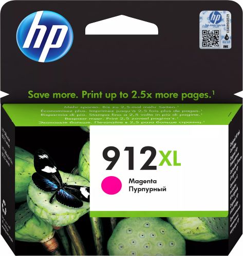 Revendeur officiel Cartouches d'encre HP 912XL High Yield Magenta Ink
