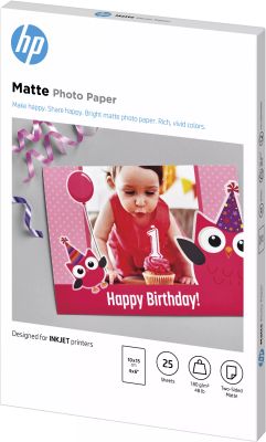 Vente Papier photo HP mat, 180 g/m2, 10 x HP au meilleur prix - visuel 2