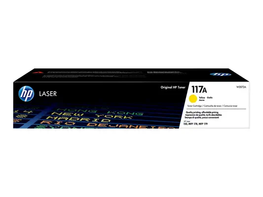 Cartouche de toner laser authentique HP 117A, jaune - Toner - visuel 1