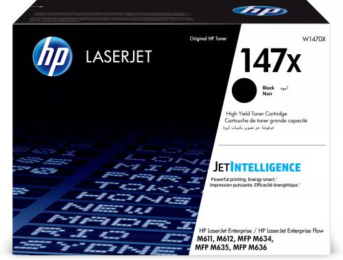 Achat HP 147X Black LaserJet Toner Cartridge 25.200 pages - 0194441304688