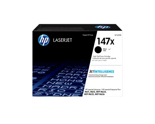 Toner LaserJet noir grande capacité HP authentique 147X - visuel 1
