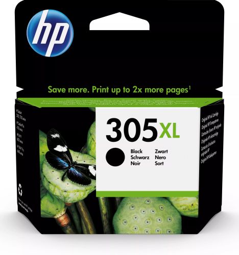 Revendeur officiel Cartouches d'encre HP 305XL High Yield Black Original Ink Cartridge
