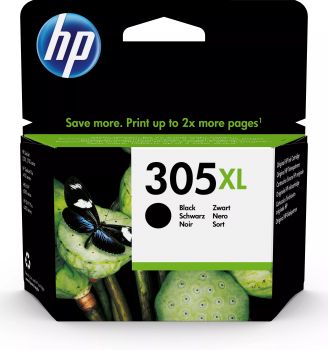 Revendeur officiel HP 305XL High Yield Black Original Ink Cartridge
