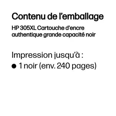 305XL Cartouche d'encre authentique grande capacité noir - HP - Cartouches d'encre - visuel 3