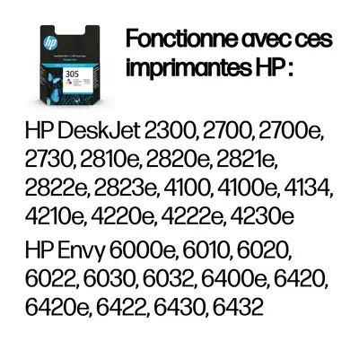 Cartouche d’encre trois couleurs HP 305 authentique - Cartouches d'encre - visuel 1
