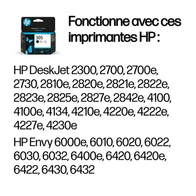 Cartouche d’encre noire HP 305 authentique - Cartouches d'encre - visuel 2