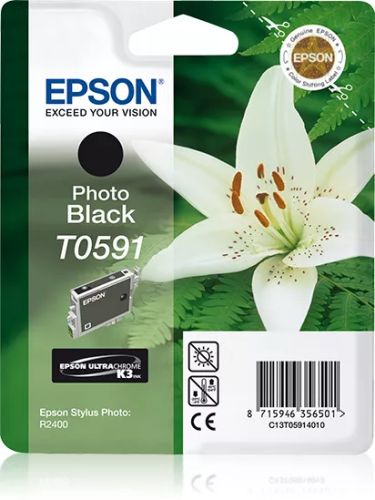 Vente Cartouches d'encre EPSON T0591 cartouche d encre photo noir capacité standard sur hello RSE
