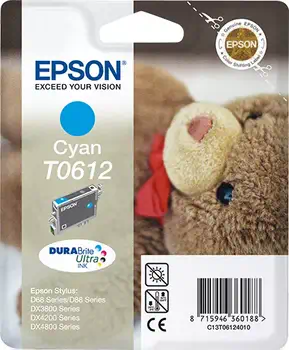 Revendeur officiel EPSON T0612 cartouche d encre cyan capacité standard 8ml