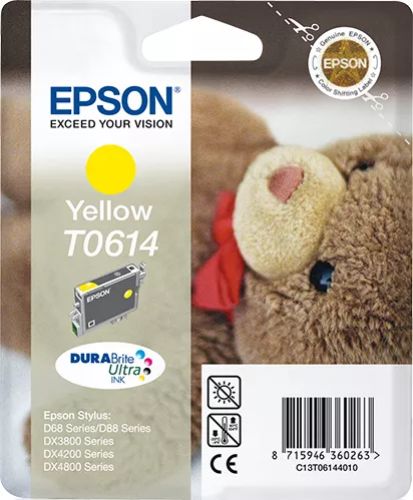 Revendeur officiel EPSON T0614 cartouche d encre jaune capacité standard 8ml