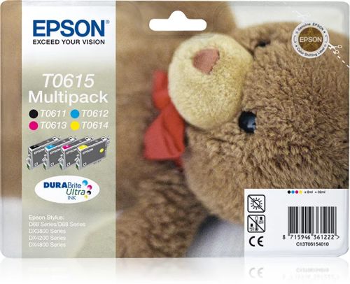 Vente Cartouches d'encre Epson Teddybear Multipack "Ourson" (T0615) - Encres