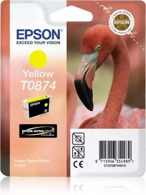 Achat EPSON T0874 cartouche d encre jaune capacité standard 11.4ml 1-pack et autres produits de la marque Epson