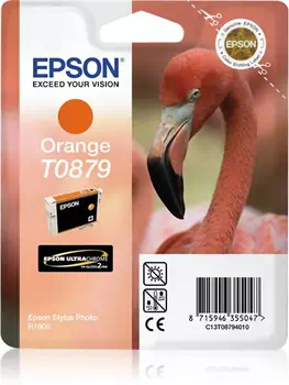 Achat EPSON T0879 cartouche d encre orange capacité standard 11 au meilleur prix