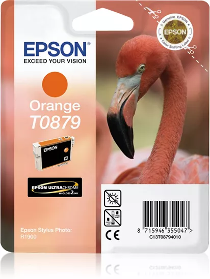 Achat EPSON T0879 cartouche d encre orange capacité standard 11 et autres produits de la marque Epson