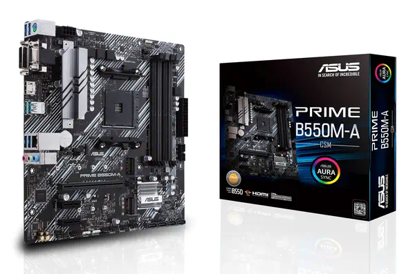 ASUS Prime B550M-A/CSM AMD B550 Emplacement AM4 micro Asus - visuel 1 - hello RSE - Cool jusqu'au cœur