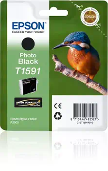 Achat EPSON T1591 cartouche d encre photo noir capacité standard au meilleur prix
