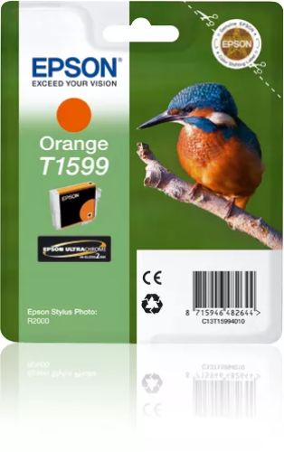 Vente EPSON T1599 cartouche d encre orange capacité standard 1 au meilleur prix